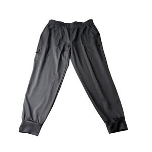 Ava Therese  Zavate Apparel 3017 Womens Scrub Jogger Pants Gray XL Cargo Pocket
